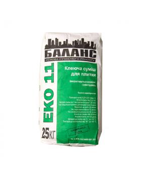 Клей для керамічної плитки Баланс ЕКО 11 25 к